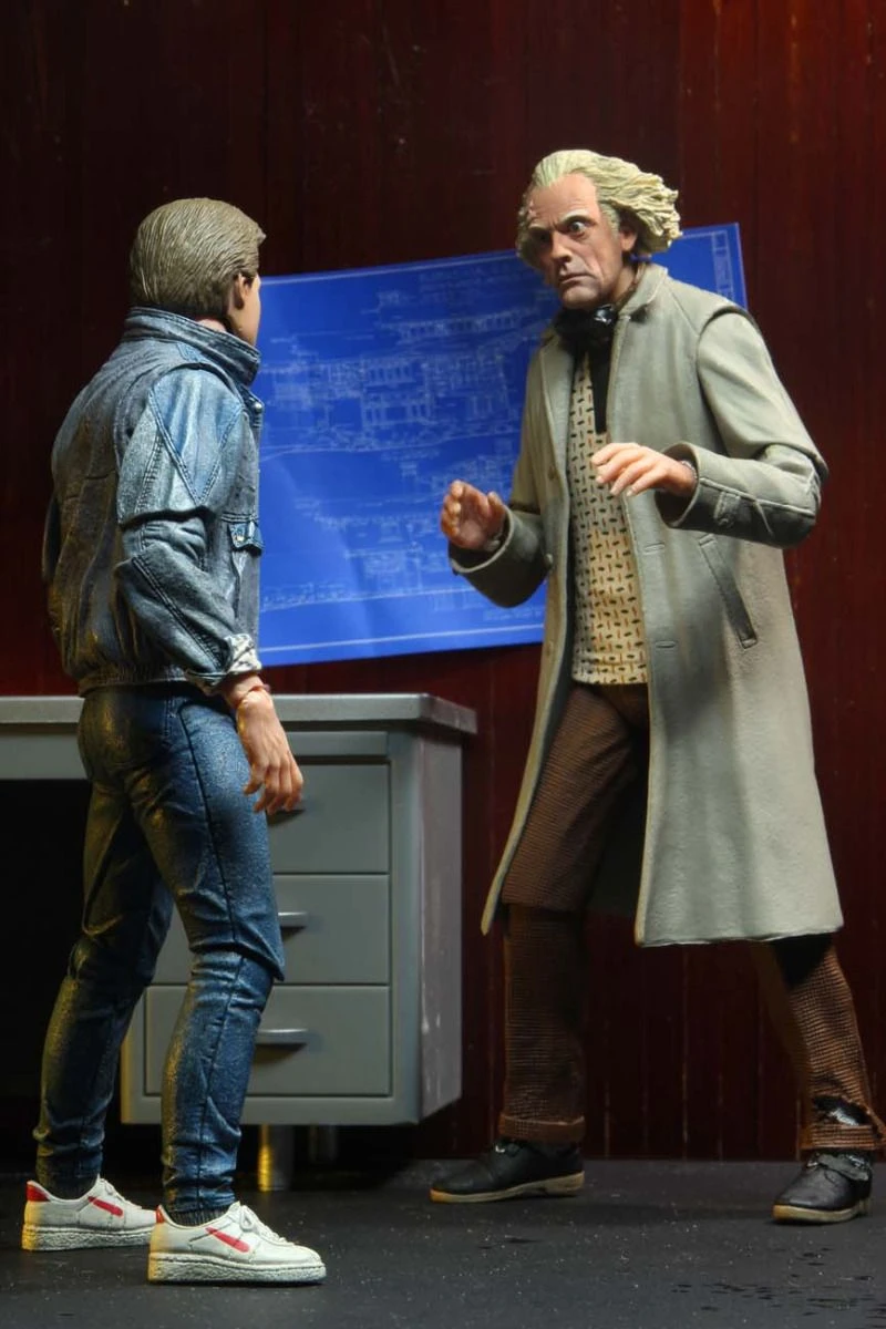 NECA Zurück In Die Zukunft - Doc Brown Ultimate Actionfigur – Bild 11