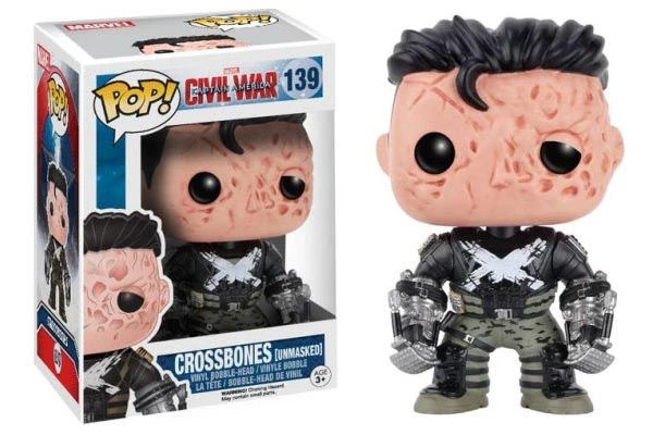 FUNKO POP! - Captain America CW - Crossbones (Unmasked) Figur