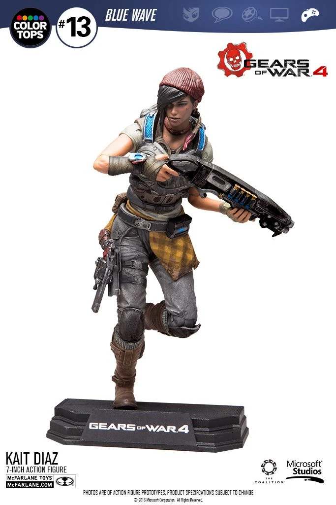 McFarlane Toys Gears Of War 4 - Kait Diaz 17cm Color Tops Figur – Bild 2