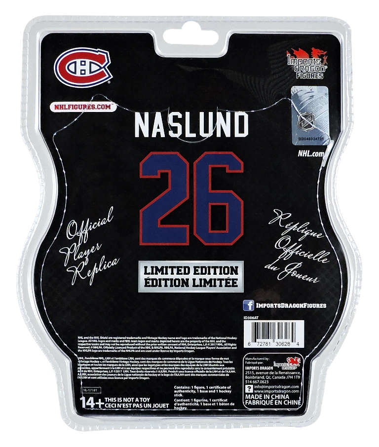 Imports Dragon NHL - Montreal Canadiens - Mats NĂ€slund - Limited Vintage Edition Figur â Bild 3